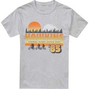 Stranger Things Hawkins Retro 85 Tričko prošedivelá - Merchstore.cz