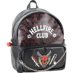 Stranger Things Hellfire Club Batoh cerná/cervená/bílá - Merchstore.cz