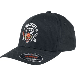 Stranger Things Hellfire Club - Flexfit Cap Baseballová kšiltovka černá - Merchstore.cz