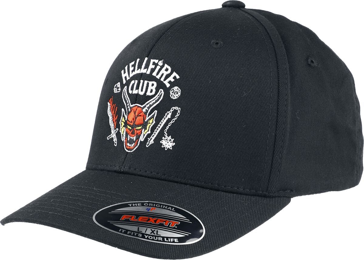Stranger Things Hellfire Club - Flexfit Cap Baseballová kšiltovka černá - Merchstore.cz