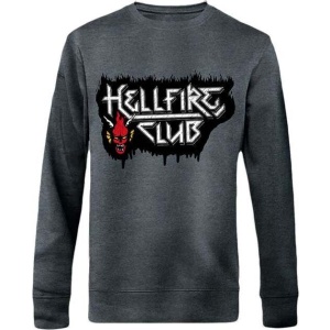 Stranger Things Hellfire Club Mikina tmavě šedá - Merchstore.cz