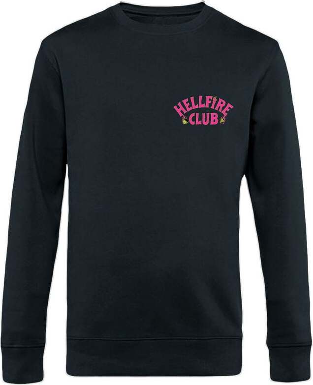 Stranger Things Pink Hellfire Club Mikina černá - Merchstore.cz Stranger Things Pink Hellfire Club Mikina černá - Merchstore.cz