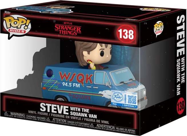 Stranger Things Vinylová figurka č.138 Season 5 - Steve with the Squawk Van (Pop! Ride Deluxe) Sberatelská postava standard - Merchstore.cz Stranger Things Vinylová figurka č.138 Season 5 - Steve with the Squawk Van (Pop! Ride Deluxe) Sberatelská postava standard - Merchstore.cz