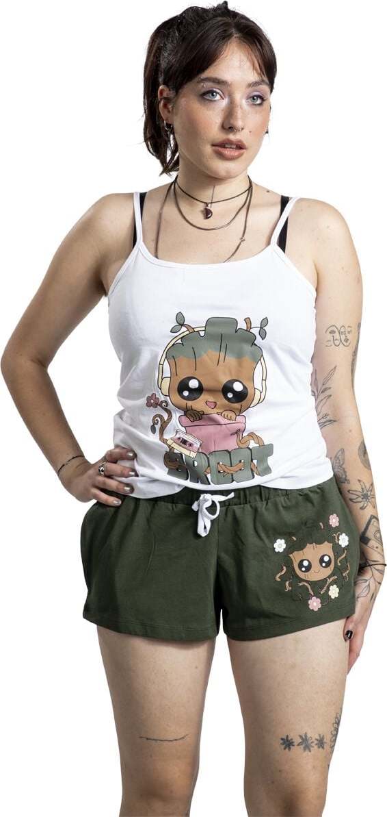 Strážci galaxie Groot pyžama zelená - Merchstore.cz Strážci galaxie Groot pyžama zelená - Merchstore.cz