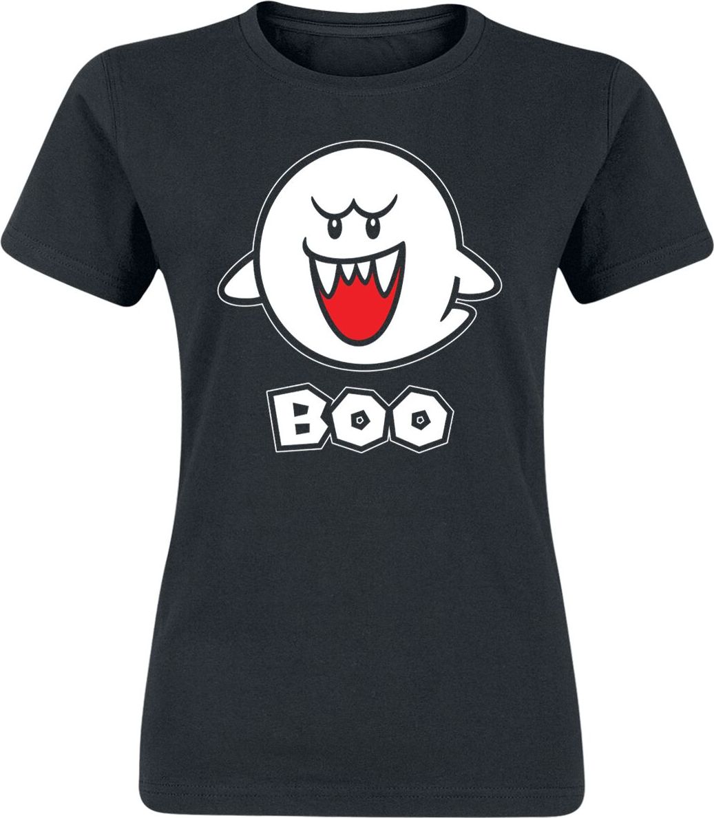 Super Mario Boo Dámské tričko černá - Merchstore.cz Super Mario Boo Dámské tričko černá - Merchstore.cz