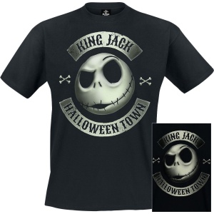 The Nightmare Before Christmas Jack - Glow Tričko černá - Merchstore.cz