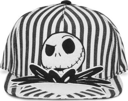 The Nightmare Before Christmas Jack kšiltovka cerná/bílá - Merchstore.cz