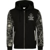 The Nightmare Before Christmas Jack Skellingtion - Faces Mikina s kapucí na zip cerná/bílá - Merchstore.cz