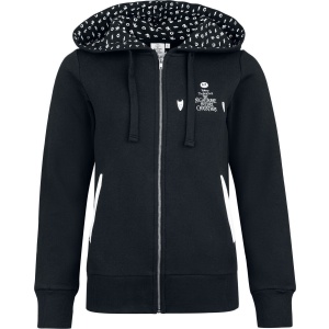 The Nightmare Before Christmas Jack Skellington Dámská mikina s kapucí na zip černá - Merchstore.cz