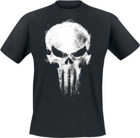 The Punisher Skull Tričko černá - Merchstore.cz