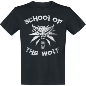 The Witcher School Of The Wolf Tričko černá - Merchstore.cz