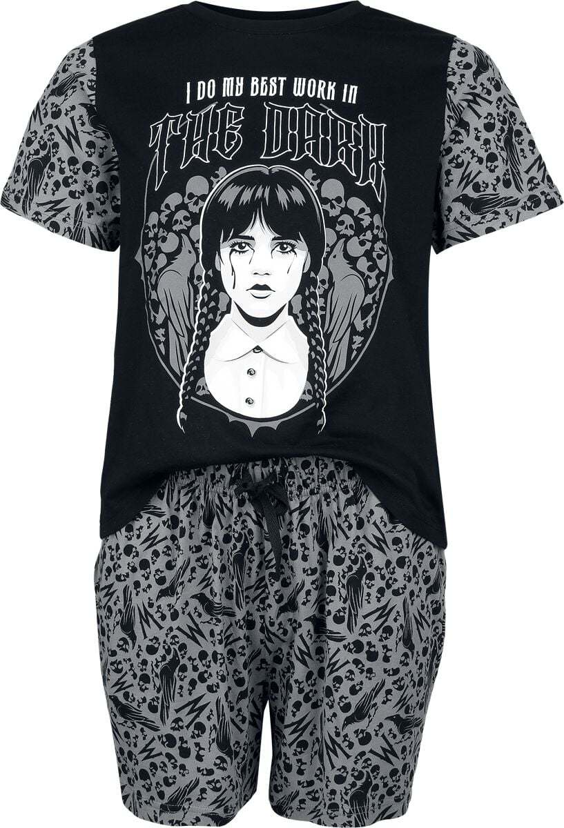 Wednesday Wednesday - Best Work pyžama černá - Merchstore.cz Wednesday Wednesday - Best Work pyžama černá - Merchstore.cz