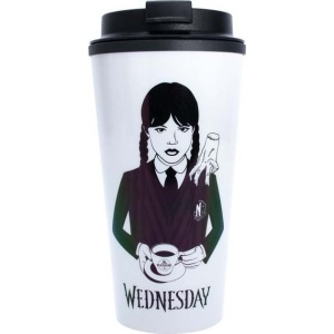 Wednesday Wednesday kávový šálek bílá/cerná - Merchstore.cz