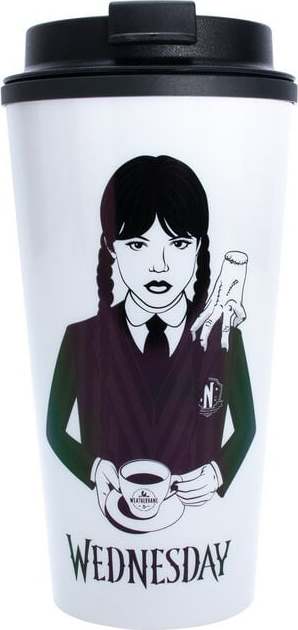 Wednesday Wednesday kávový šálek bílá/cerná - Merchstore.cz