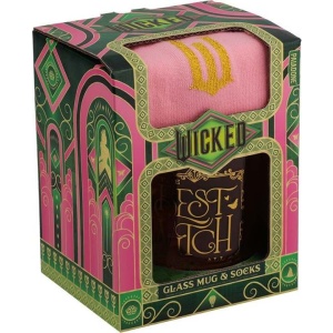 Wicked Geschenkbox - Glasbecher plus Socken - Glinda - The Best Witch Of All sklenený hrnek sada vícebarevný - Merchstore.cz