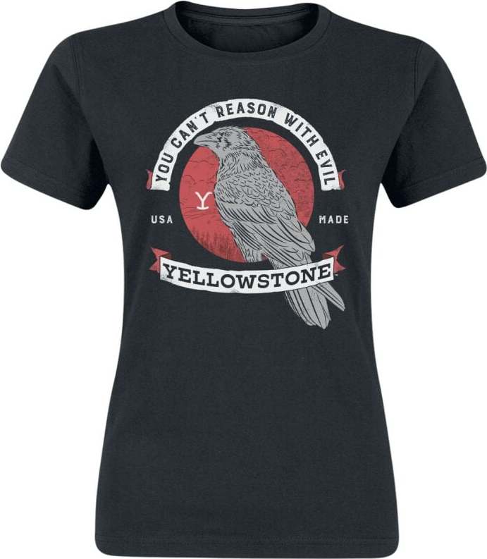 Yellowstone You Can't Reason With Evil Dámské tričko černá - Merchstore.cz