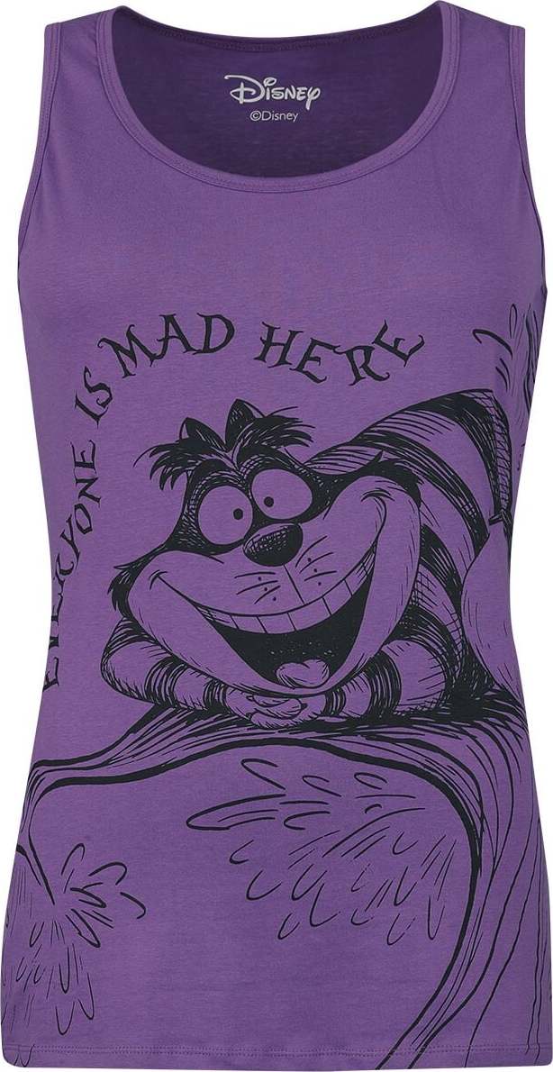 Alice in Wonderland Grinsekatze Dámský top šeríková - Merchstore.cz Alice in Wonderland Grinsekatze Dámský top šeríková - Merchstore.cz