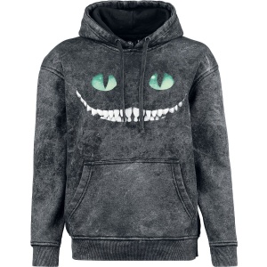 Alice in Wonderland Mikina Cheshire Cat Dámská mikina s kapucí šedá - Merchstore.cz