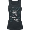 Alice in Wonderland Grinsekatze - I'm Not Crazy Dámský top černá - Merchstore.cz