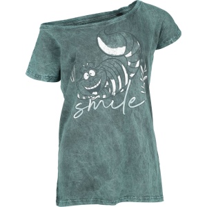 Alice in Wonderland Grinsekatze - Smile Dámské tričko modrá