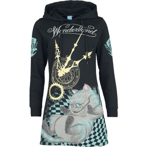 Alice in Wonderland Mad Cat Šaty s kapucí černá - Merchstore.cz