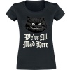 Alice in Wonderland Mad Dámské tričko černá - Merchstore.cz