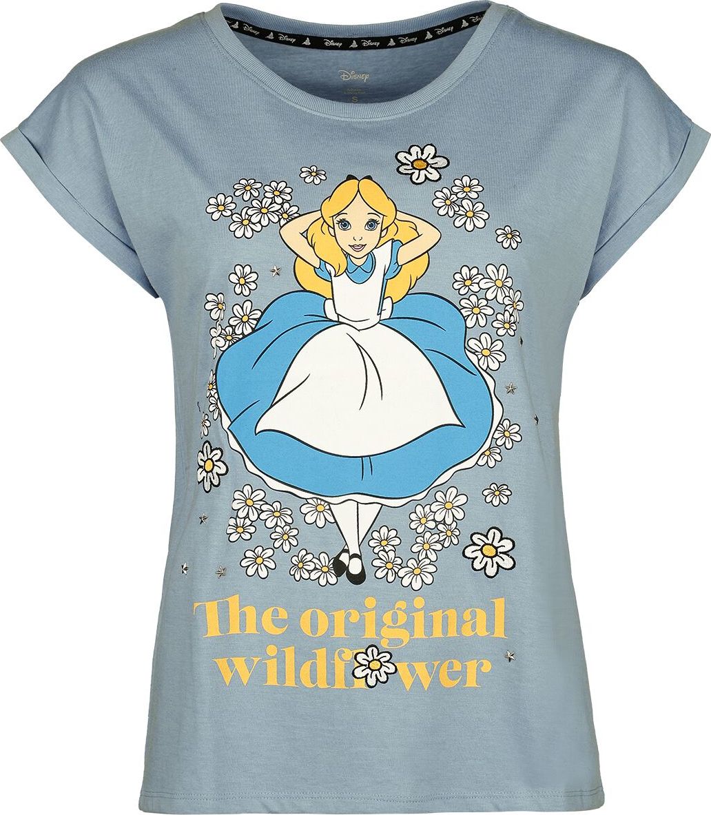 Alice in Wonderland The Original Wildflower Dámské tričko modrá - Merchstore.cz