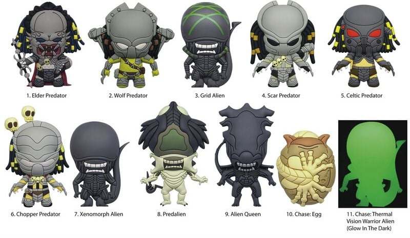 Aliens vs. Predator Characters (Chase Edition möglich!) Přívěsek na tašku vícebarevný - Merchstore.cz Aliens vs. Predator Characters (Chase Edition möglich!) Přívěsek na tašku vícebarevný - Merchstore.cz