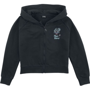 Ariel - Malá mořská víla Kids - Ursula - Mad World detská mikina s kapucí na zip černá - Merchstore.cz