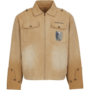 Attack On Titan Colossal Titan Džínová bunda hnědá - Merchstore.cz