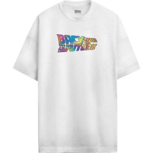 Back To The Future Oversized tričko Hoverboard Far Out! Tričko bílá - Merchstore.cz