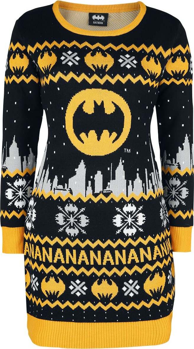 Batman Na Na Na Šaty cerná/šedá/žlutá - Merchstore.cz
