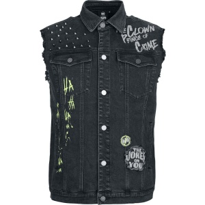 Batman The Joker The Clown Prince of Crime Vesta cerná džínovina