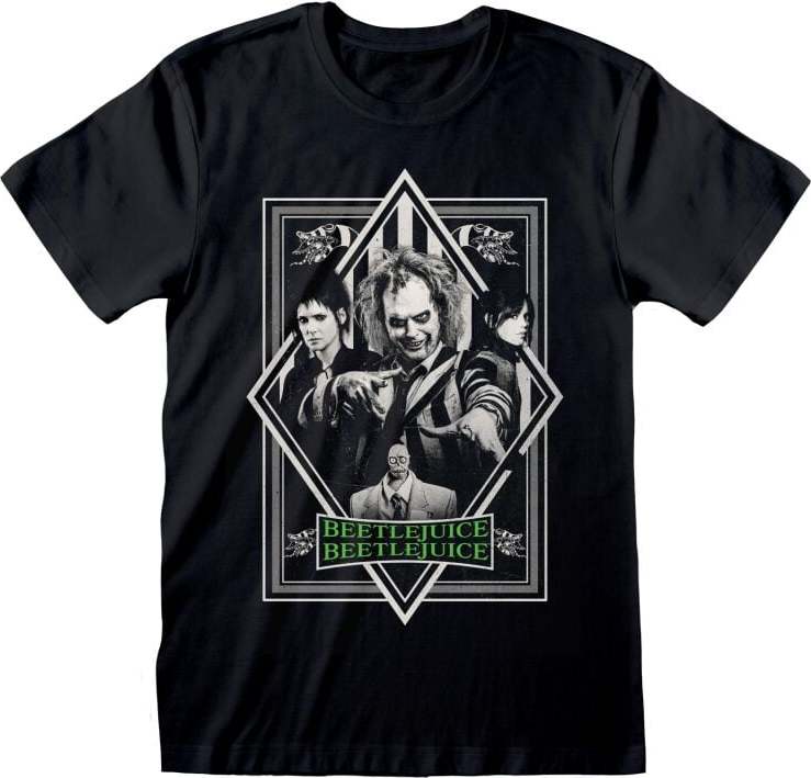 Beetlejuice 2 - Beetlejuice Poster Plain Tričko černá - Merchstore.cz