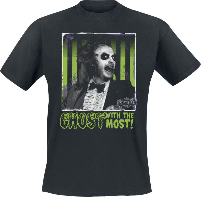 Beetlejuice Ghost With The Most Tričko černá - Merchstore.cz