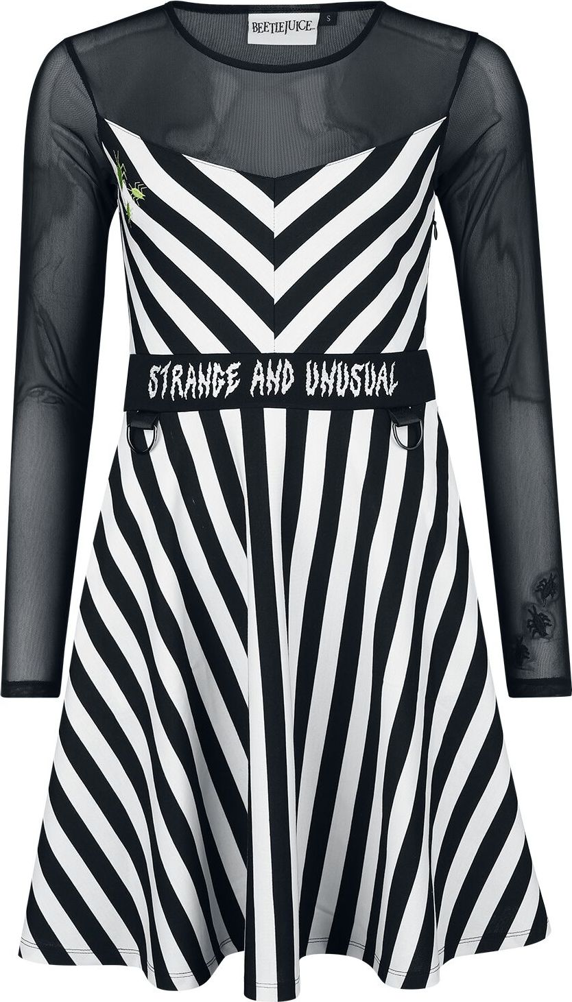 Beetlejuice Šaty cerná/bílá - Merchstore.cz