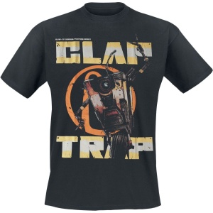 Borderlands Clap Trap Tričko černá - Merchstore.cz