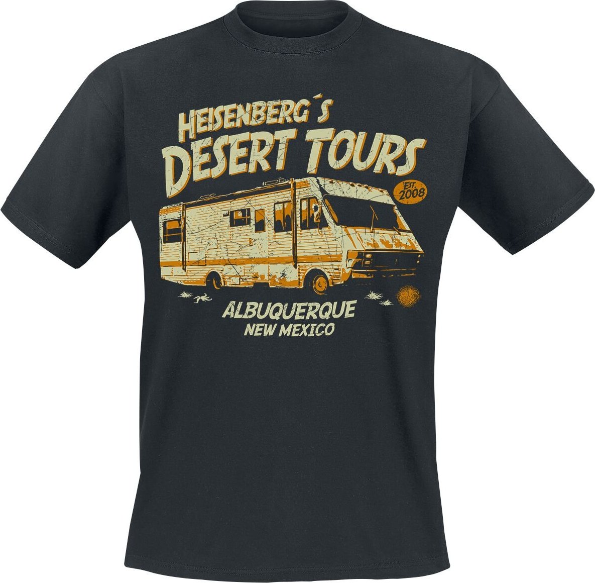 Breaking Bad Heisenberg`s Desert Tours Tričko černá - Merchstore.cz Breaking Bad Heisenberg`s Desert Tours Tričko černá - Merchstore.cz