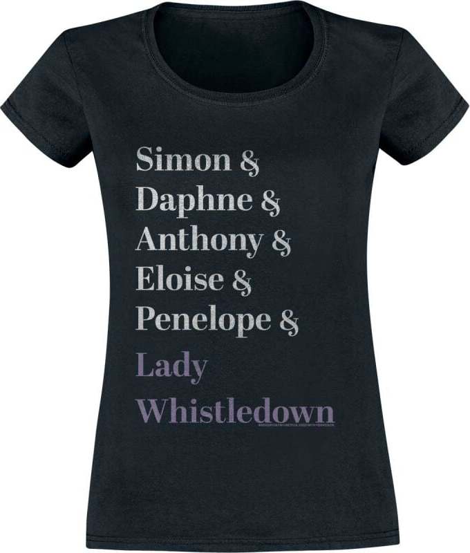 Bridgerton Bridgerton Dámské tričko černá - Merchstore.cz