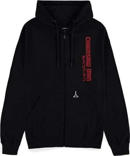 Chainsaw Man Chainsaw Devil Mikina s kapucí na zip černá - Merchstore.cz