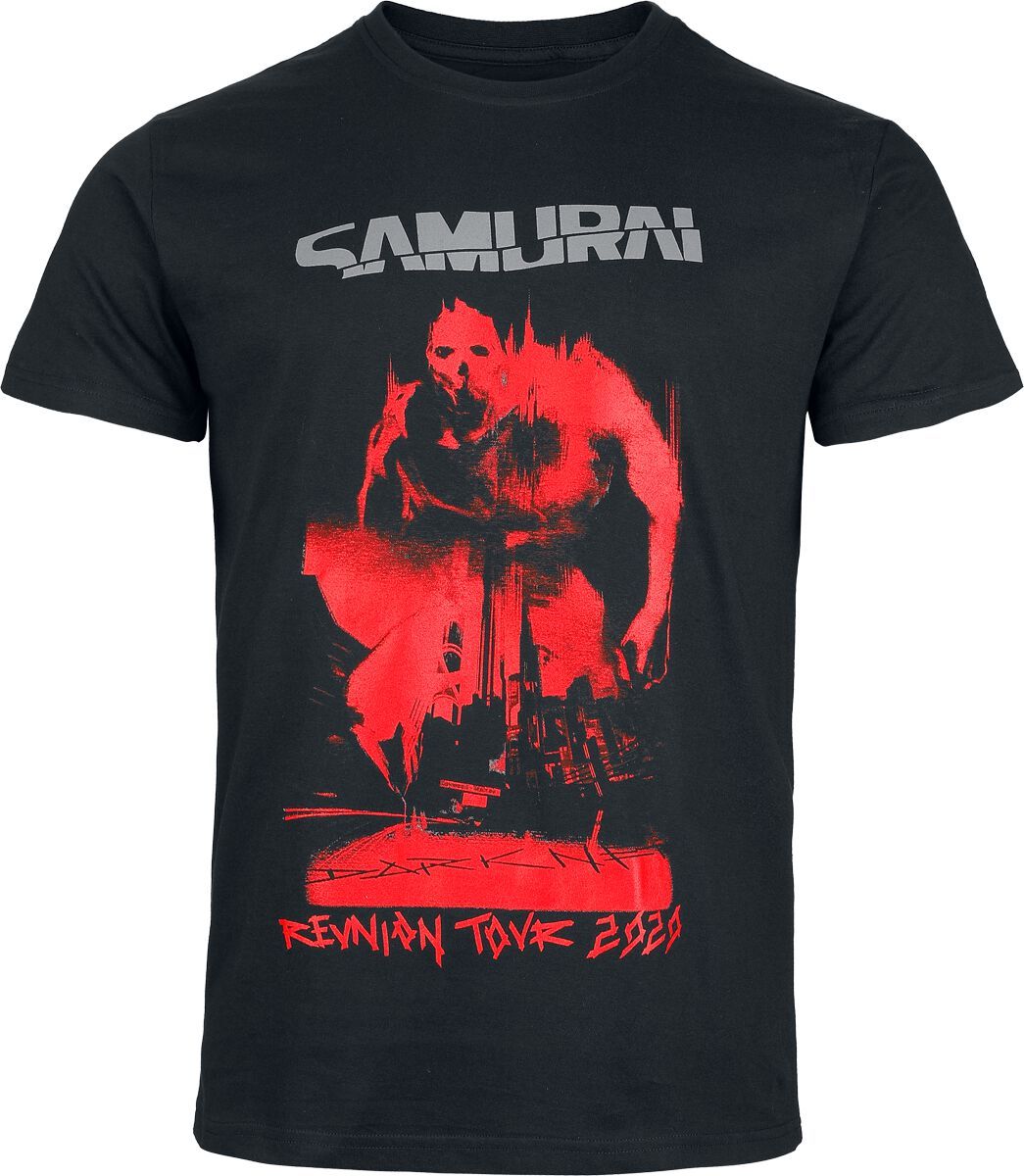 Cyberpunk 2077 - Samurai Reunion Tour 2020 Tričko černá - Merchstore.cz