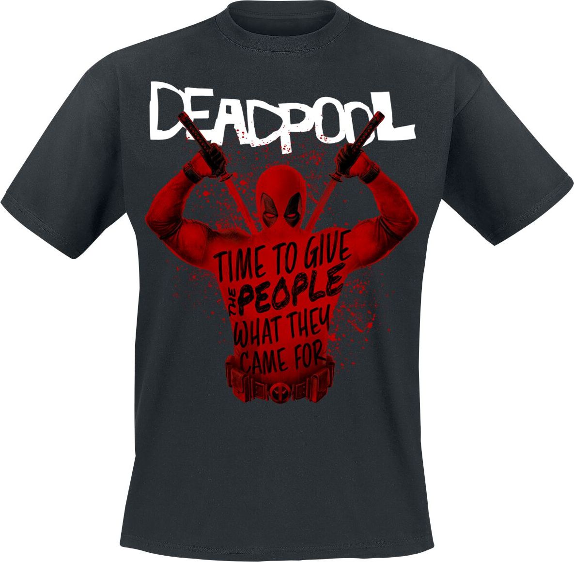 Deadpool 3 - Merc Splatter Tričko černá - Merchstore.cz