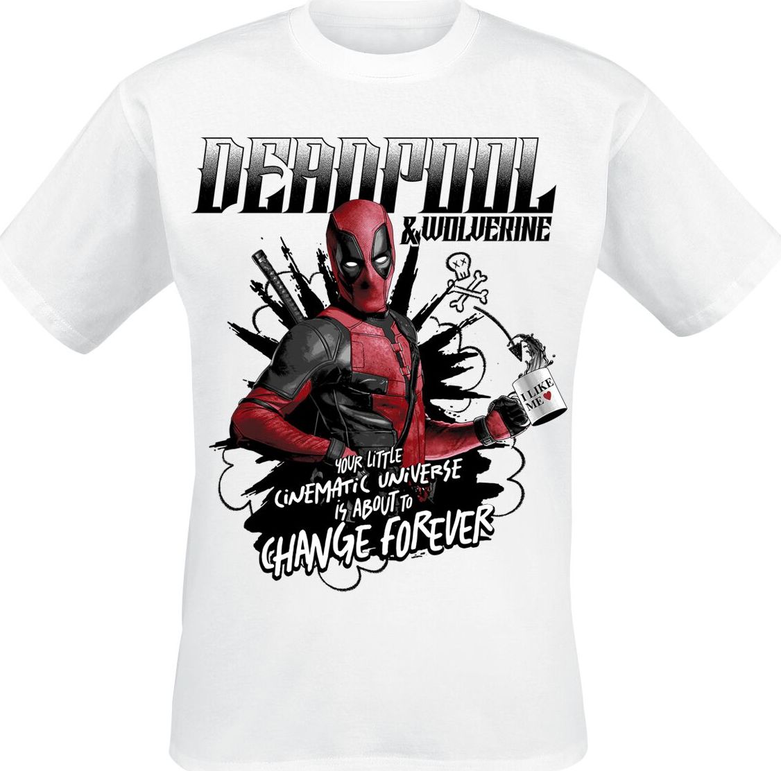 Deadpool Change Forever Tričko bílá - Merchstore.cz