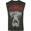 Der weisse Hai Jaws - Poster Tank top tmavě šedá - Merchstore.cz