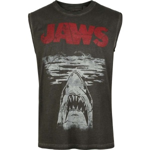 Der weisse Hai Jaws - Poster Tank top tmavě šedá - Merchstore.cz