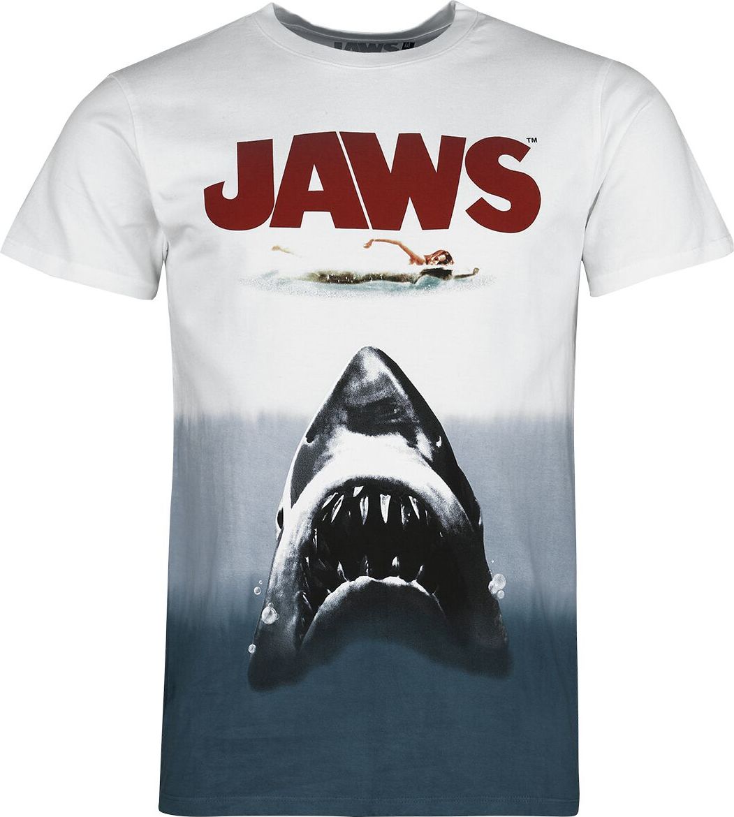 Der weisse Hai Jaws - Poster Tričko vícebarevný - Merchstore.cz