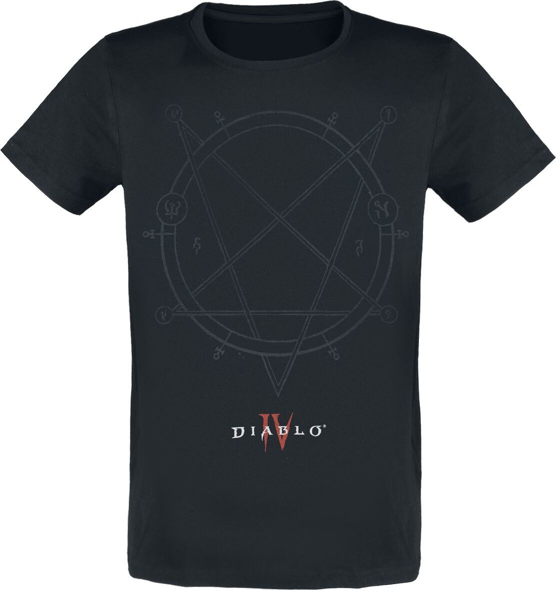 Diablo 4 - Pentagram Tričko černá - Merchstore.cz Diablo 4 - Pentagram Tričko černá - Merchstore.cz