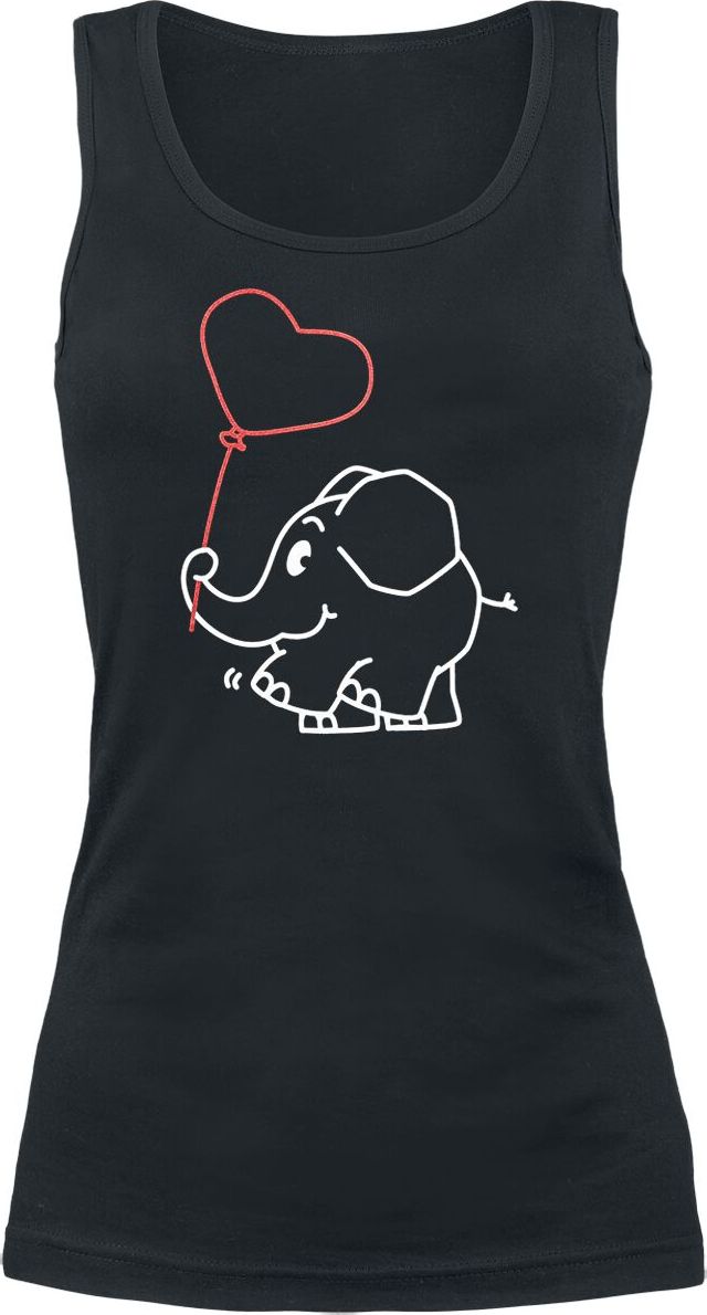 Die Sendung mit der Maus Elefant Dámský top černá - Merchstore.cz