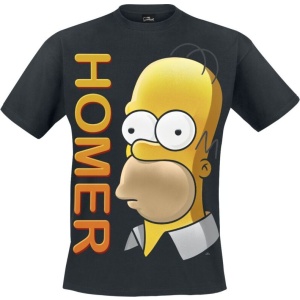 Die Simpsons Homer Portrait Tričko černá - Merchstore.cz