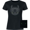 Drachenzähmen leicht gemacht Toothless - svítí v tmě Dámské tričko černá - Merchstore.cz